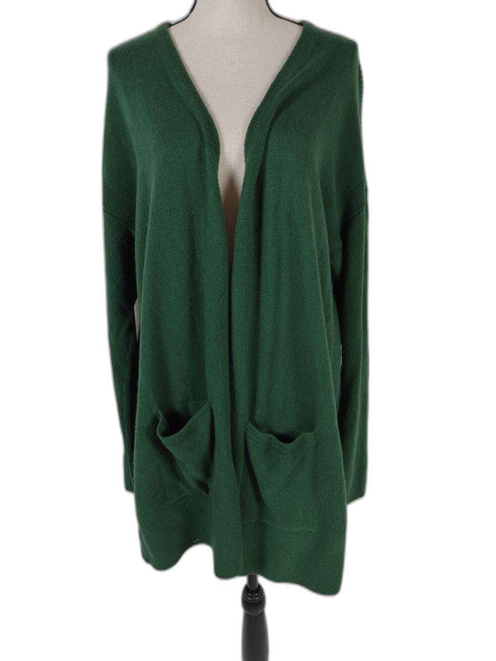 Women Ann Taylor Cardigan Green XL